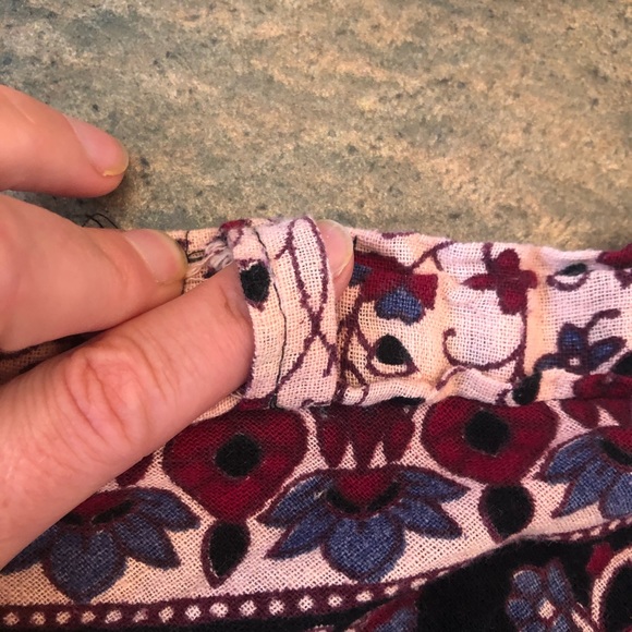 Vintage Indian Block Print Wrap Skirt - Picture 7 of 10